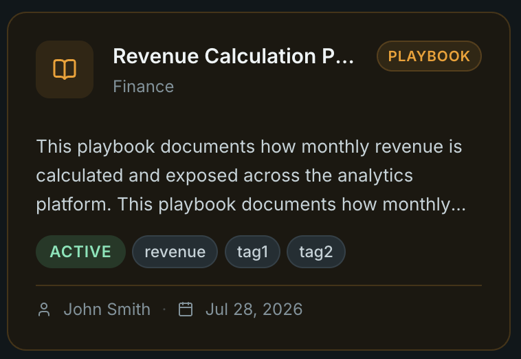 Playbooks